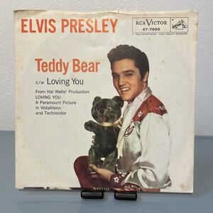 Elvis Presley 45 Record Teddy Bear